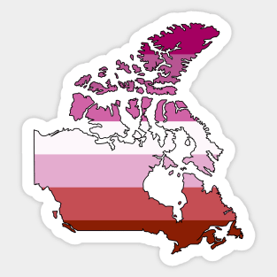 Canada Lesbian Pride! Sticker